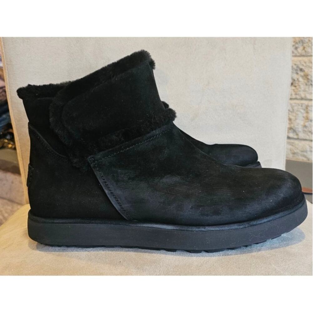 UGG Classic Mini Spill Seam BLVD Boots, Fur lined, Winter, Snow, Women Sz 8